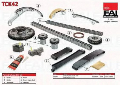 FAI AUTOPARTS tck42 -  Комплект цепи привода распредвала